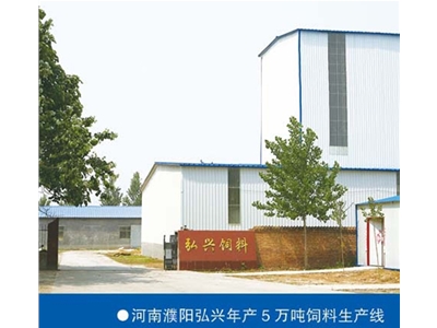 Hongxing feed production line with an annual output of 50,000 tons